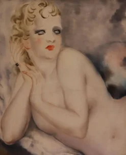Pamono Reclining Female Nude by Micao Kono, Art Deco, France, 1933> Art Deco
