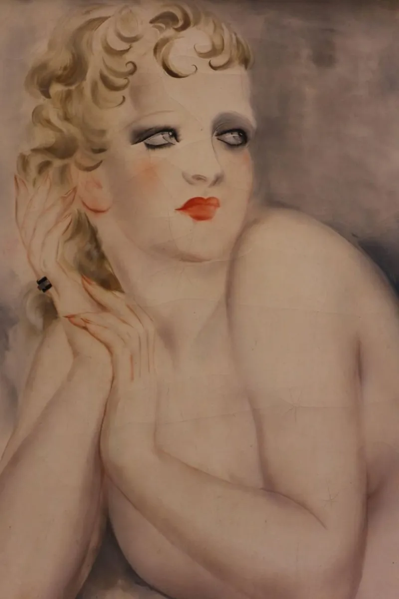 Pamono Reclining Female Nude by Micao Kono, Art Deco, France, 1933> Art Deco