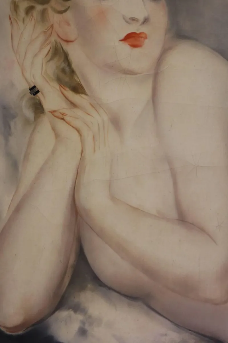 Pamono Reclining Female Nude by Micao Kono, Art Deco, France, 1933> Art Deco