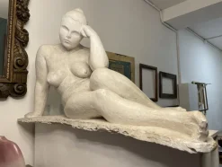 Best Pamono Reclining Nude Woman, 1950, Plaster