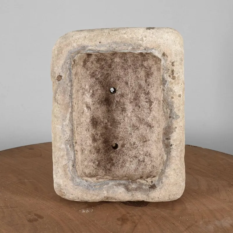 Pamono Rectangular Carved Stone Garden Planter> Planters And Jardiniere