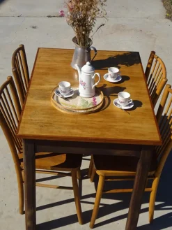 Clearance Pamono Rectangular Oak and Veneer Worktable, 1960s