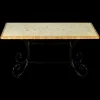 Pamono Rectangular Sapphire Marble Mosaic Table from Egram> Garden Tables