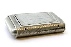 Pamono Rectangular Shaped Hand-Wound Pocket Watch with Side-Press Opening Lid><noscript><img width=