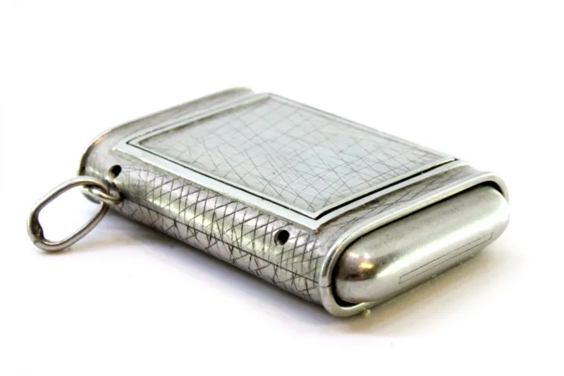 Pamono Rectangular Shaped Hand-Wound Pocket Watch with Side-Press Opening Lid> Watches