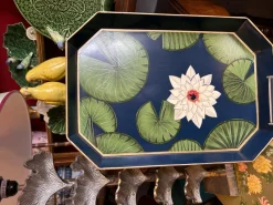 Pamono Rectangular Tray in Lacquered Metal by Les Ottomans