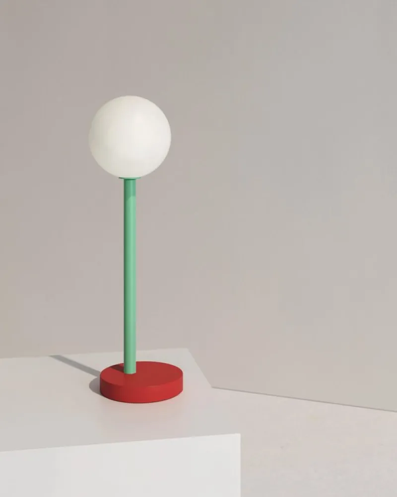 Best Pamono Red and Green Off Center Desk Light by Atelier Areti
