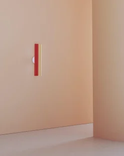 Pamono Red and Pink Parallel Tubes Wall Light by Atelier Areti><noscript><img width=