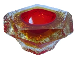 Pamono Red Bowl from Mandruzzato, 1960s