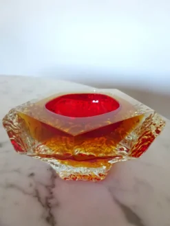 Pamono Red Bowl from Mandruzzato, 1960s