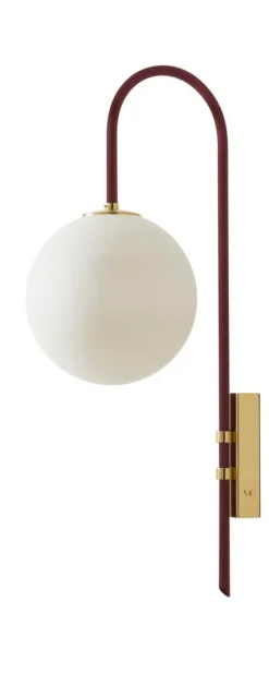 Pamono Red Brass Wall Lamp 06 by Magic Circus Editions, Set of 2> Wall Lights & Sconces