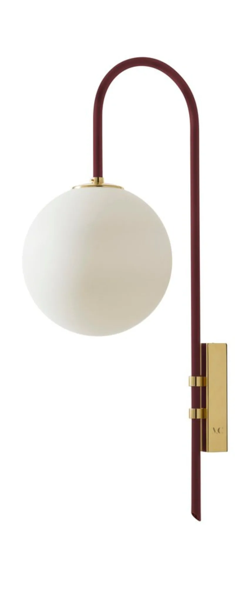 Pamono Red Brass Wall Lamp 06 by Magic Circus Editions, Set of 2> Wall Lights & Sconces