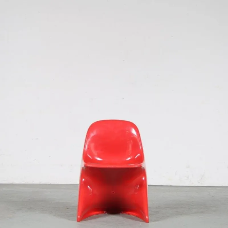 Pamono Red Casalino Children's Chair by Alexander Begge for Casala, Germany, 2000s> Children's Chairs