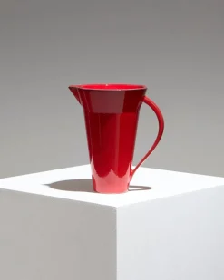 Pamono Red Ceramic Pitcher by Olivier Gagnère for Vallauris, 1990s> Bottles, Carafes & Jugs