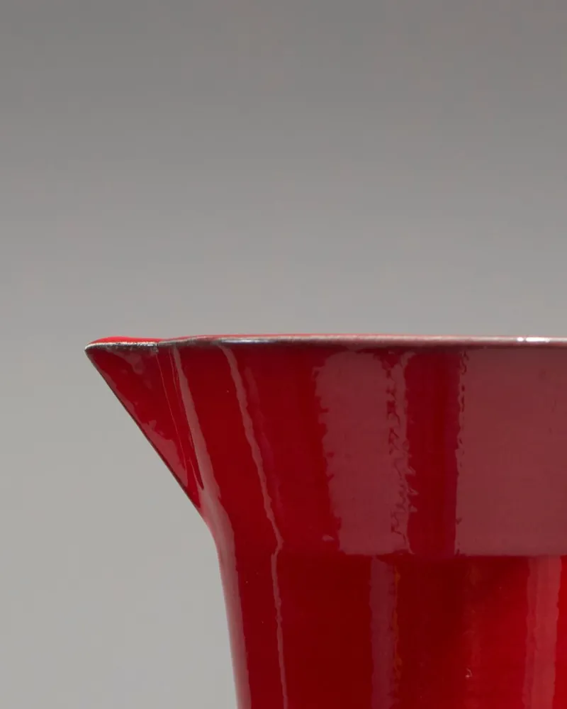 Pamono Red Ceramic Pitcher by Olivier Gagnère for Vallauris, 1990s> Bottles, Carafes & Jugs