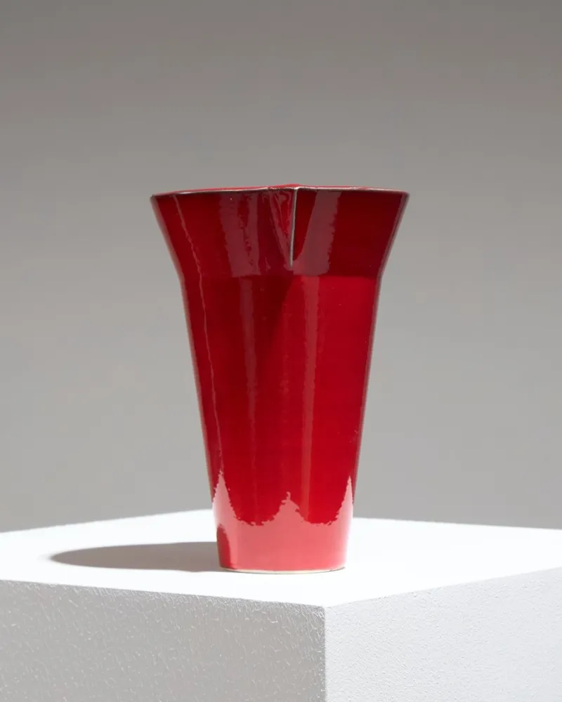 Pamono Red Ceramic Pitcher by Olivier Gagnère for Vallauris, 1990s> Bottles, Carafes & Jugs