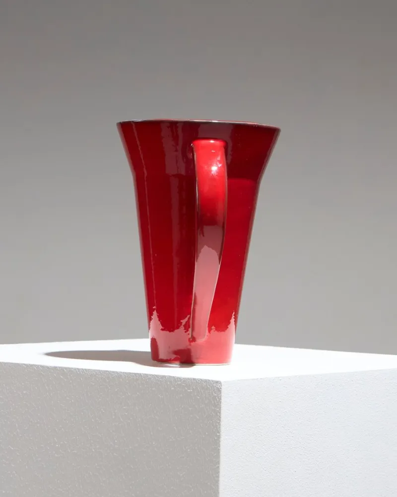 Pamono Red Ceramic Pitcher by Olivier Gagnère for Vallauris, 1990s> Bottles, Carafes & Jugs