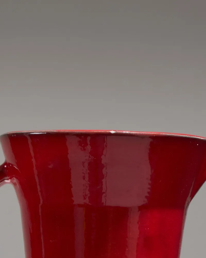 Pamono Red Ceramic Pitcher by Olivier Gagnère for Vallauris, 1990s> Bottles, Carafes & Jugs