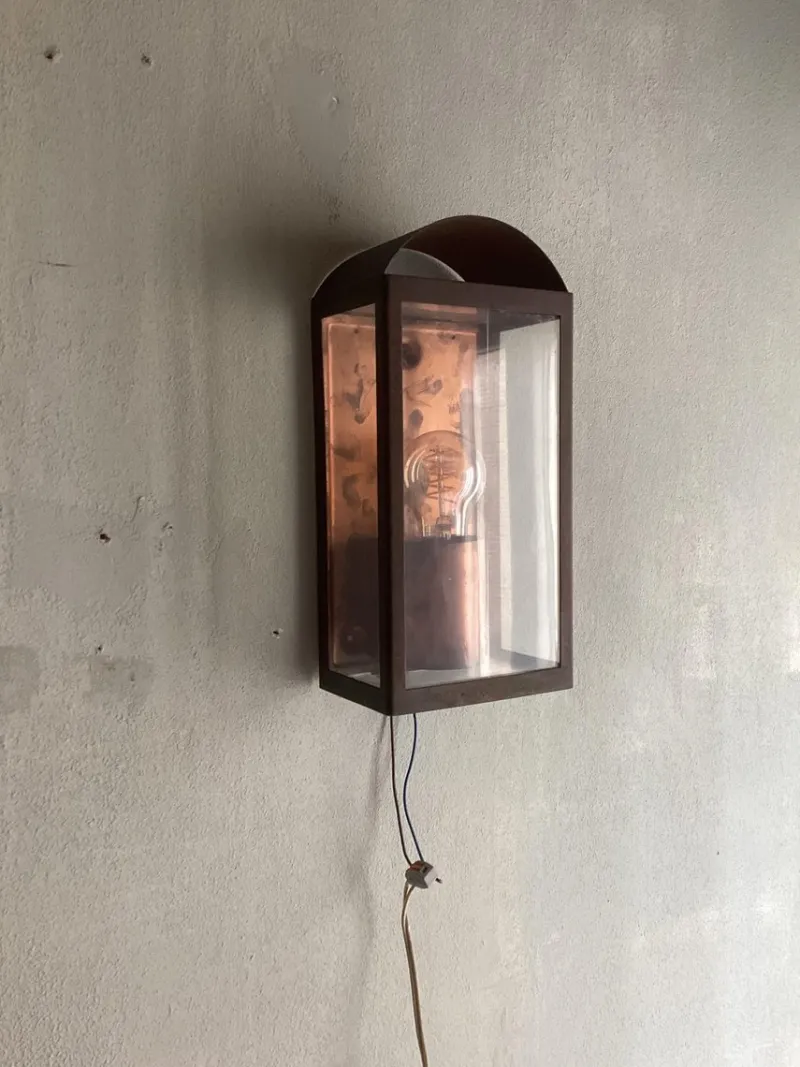 Online Pamono Red Copper Garden Lamps, 1990s, Set of 2