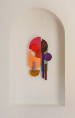 Pamono Red Dot Purple Dot Sculpture by Tilde Grynnerup> Wall Decor