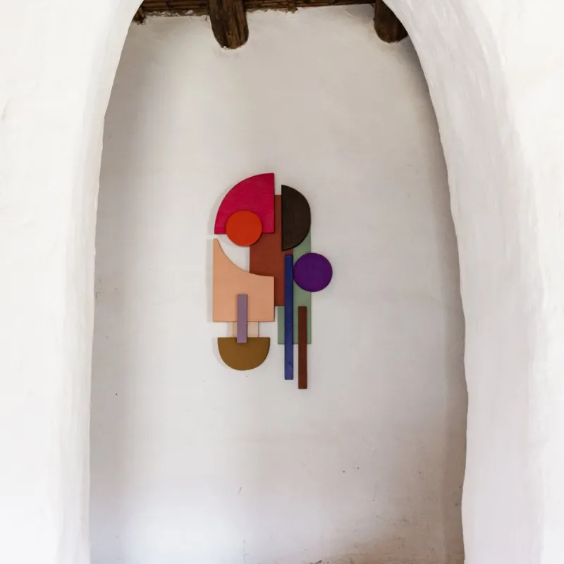 Pamono Red Dot Purple Dot Sculpture by Tilde Grynnerup> Wall Decor