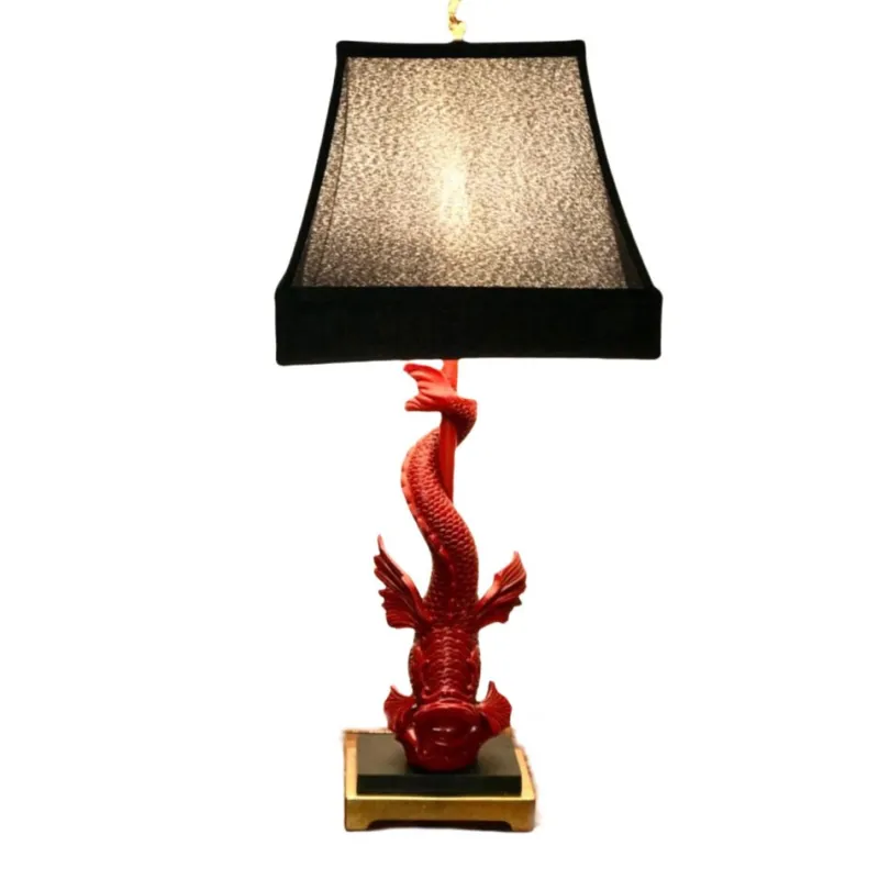 Pamono Red Dragon Lamp by Isander Borges> Table Lamps