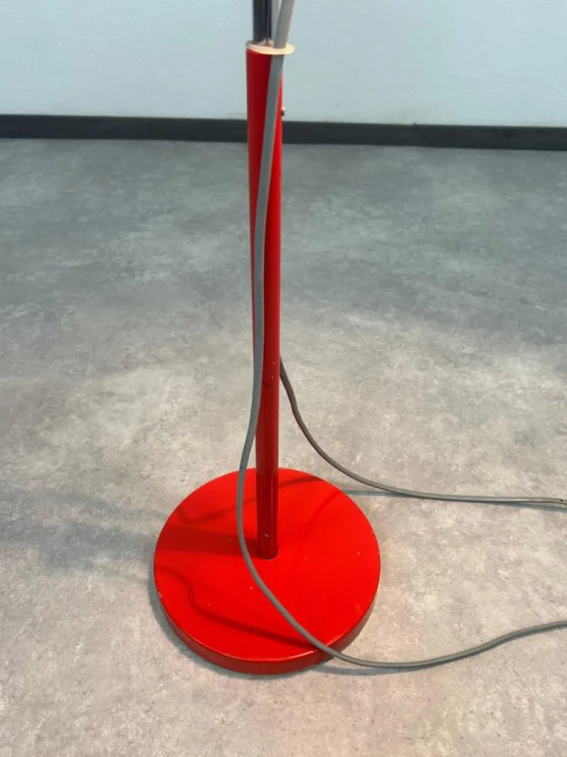Pamono Red Floor Lamp by Josef Hurka for Napako, 1970s> Floor Lamps