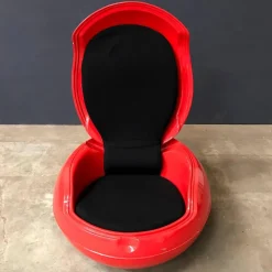 Pamono Red Garden Egg Chair by Peter Ghyczy for Ghyczy Design, 1960s><noscript><img width=