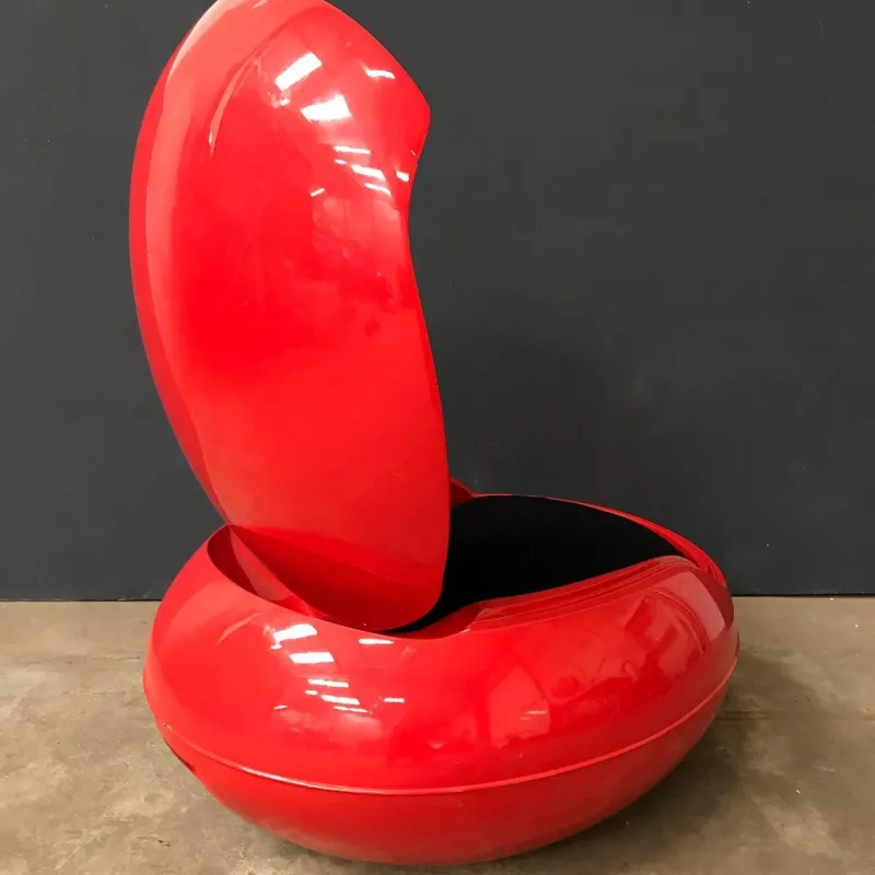 Pamono Red Garden Egg Chair by Peter Ghyczy for Ghyczy Design, 1960s> Garden Seating