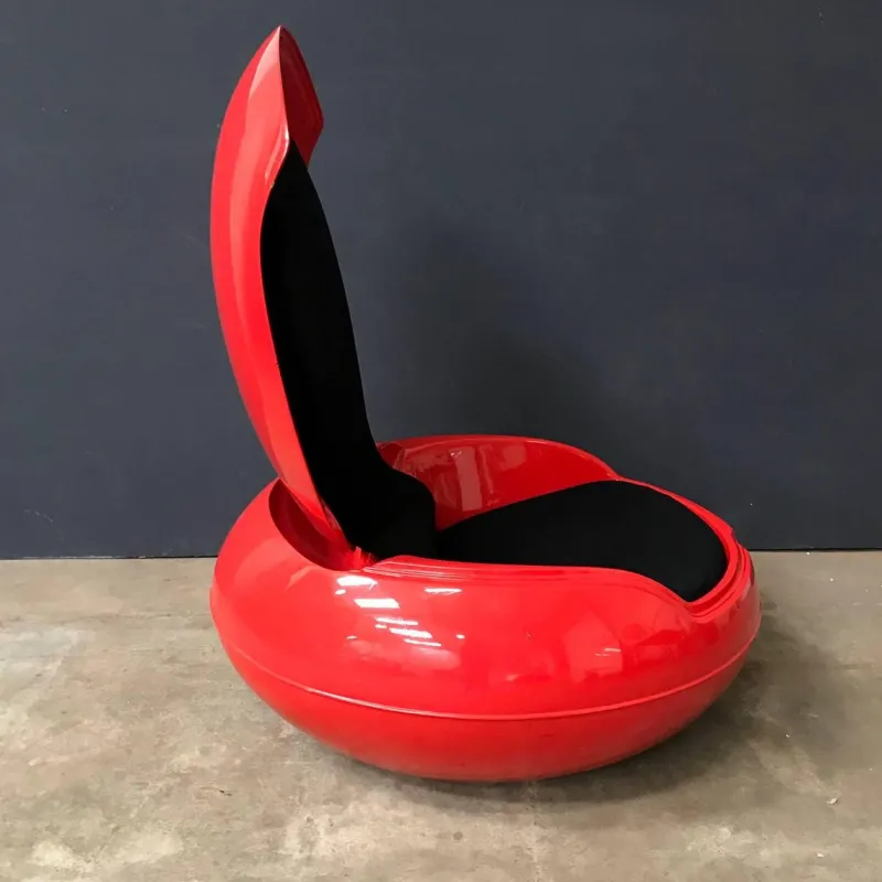 Pamono Red Garden Egg Chair by Peter Ghyczy for Ghyczy Design, 1960s> Garden Seating
