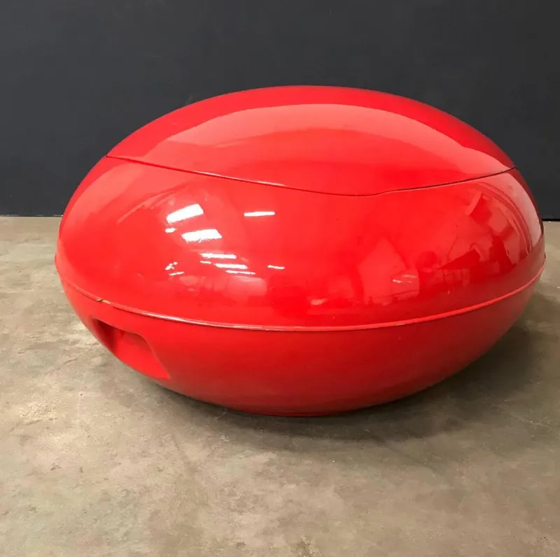 Pamono Red Garden Egg Chair by Peter Ghyczy for Ghyczy Design, 1960s> Garden Seating