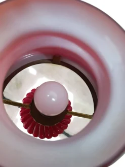 Pamono Red Hanging Lamp, 1940s> Ceiling Lights