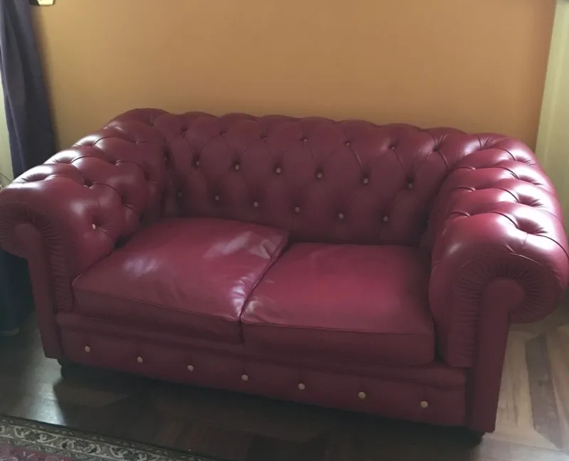 Hot Pamono Red Leather Sofa from Poltrona Frau, 2020