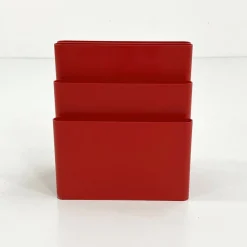 Pamono Red Magazine Rack by Giotto Stoppino for Kartell, 1970s><noscript><img width=