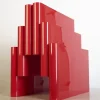 Pamono Red Magazine Rack by Giotto Stoppino for Kartell, 1970s> Magazine Racks