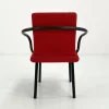 Pamono Red Mandarin Chair by Ettore Sottsass for Knoll, 1980s> Lounge Chairs & Armchairs
