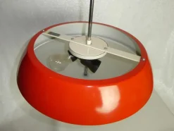 Discount Pamono Red Model 1117 Hanging Lamp attributed to Josef Hurka for Napako, 1960s
