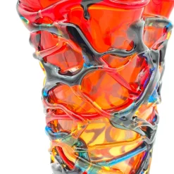 Best Pamono Red Murano Glass Vase from YourMurano