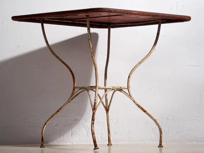 Discount Pamono Red Outdoor Table, 1920s