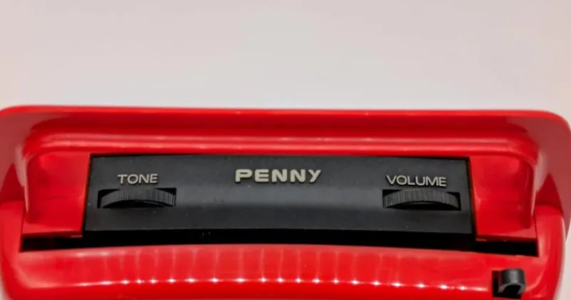 Pamono Red Penny Record Player by Mario Bellini for MusicalNastro. Italy, 1980s> Electronics