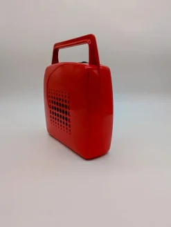 Pamono Red Penny Record Player by Mario Bellini for MusicalNastro. Italy, 1980s><noscript><img width=