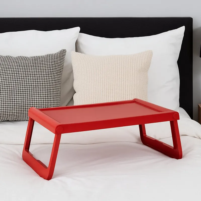 New Pamono Red Pepito Tray Table by Luigi Massoni for Guzzini, 1960s