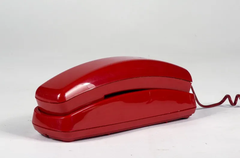 Hot Pamono Red Plastic Telephone from CAT, Italy, 1980s