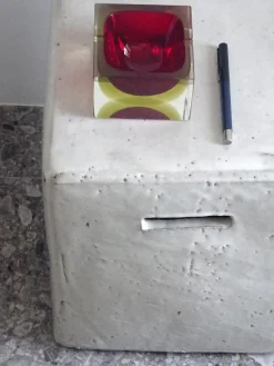 Pamono Red Submerged Murano Glass Bowl, 1960s><noscript><img width=