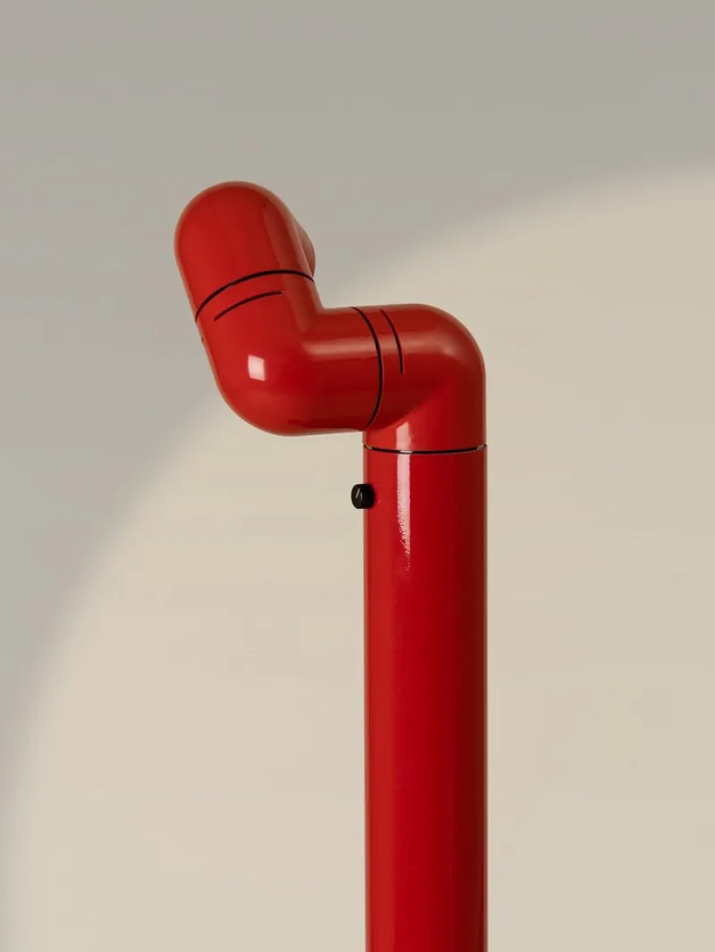 Pamono Red Tatu Floor Lamp by André Ricard> Floor Lamps