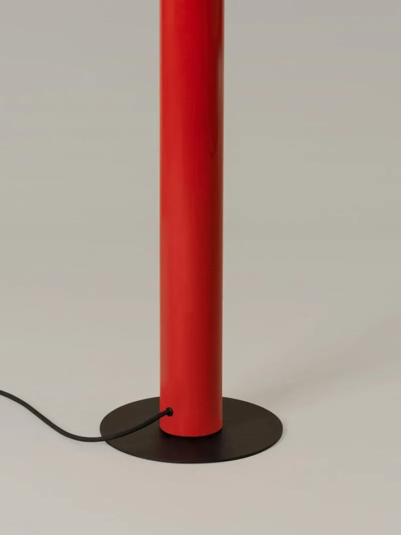 Pamono Red Tatu Floor Lamp by André Ricard> Floor Lamps