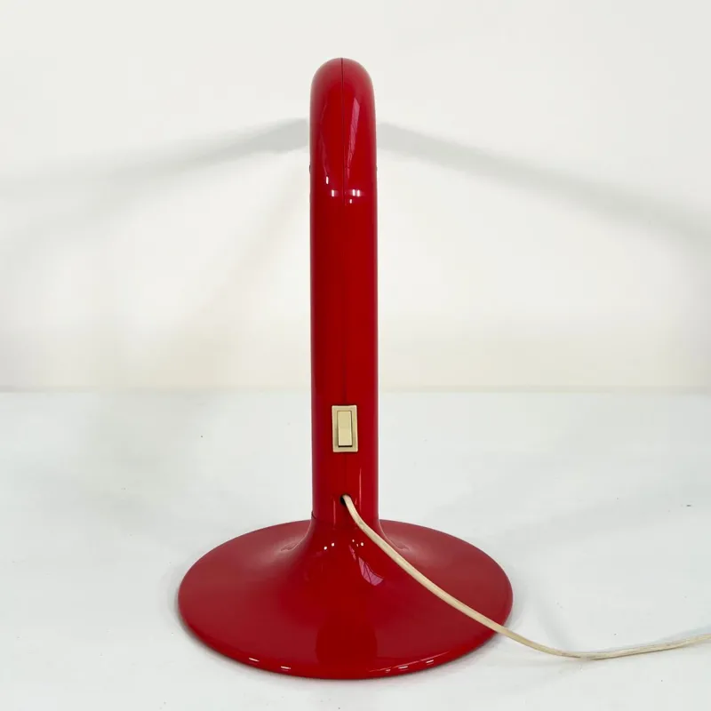 Pamono Red Tube Table Lamp by Anders Pehrson for Ateljé Lyktan, 1970s> Table Lamps
