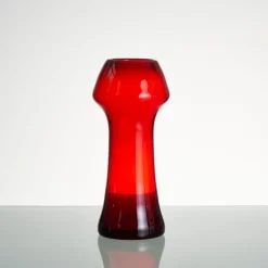 Pamono Red Vase by Zbigniew Horbowy, 1970s><noscript><img width=