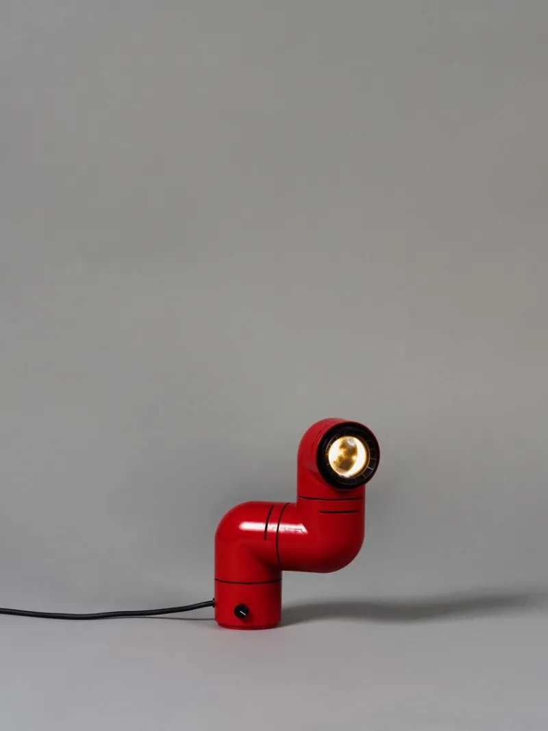 Online Pamono Red Wall Lamp by André Ricard