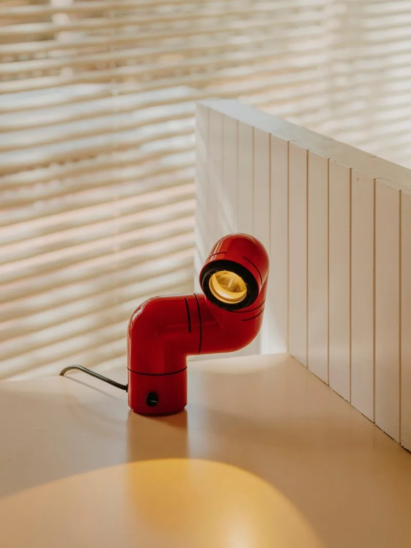 Online Pamono Red Wall Lamp by André Ricard